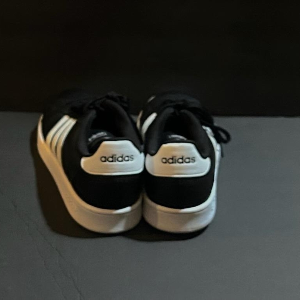 Adidas Black White Stripe Grand Court F36393 Mens Sneakers Athletic Shoes 12.5 - Picture 10 of 12